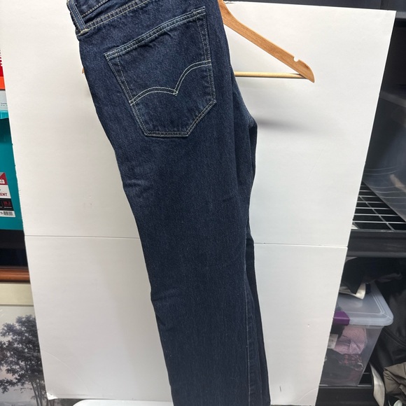 Levi's Straight Leg Men's Jeans - Indigo Blue - Picture 5 of 5